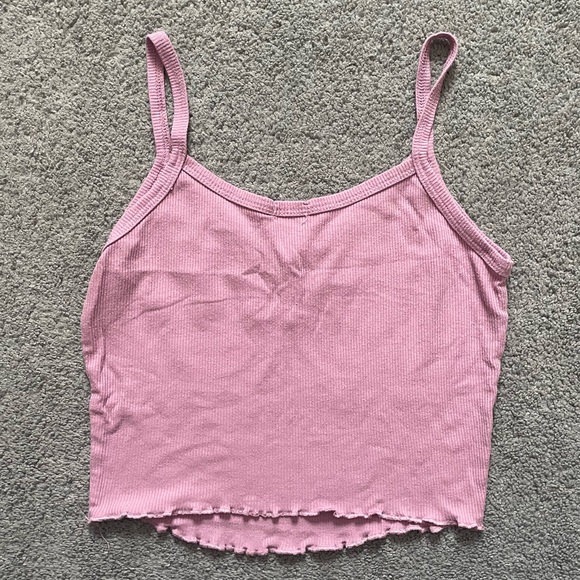 Bozzolo Purple Ribbed Camisole - Picture 2 of 3